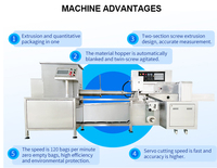 Machine d'emballage automatique chinoise de type horizontal pour sachets de snus, sachets de tabac, embouts de chicha et briquettes de charbon