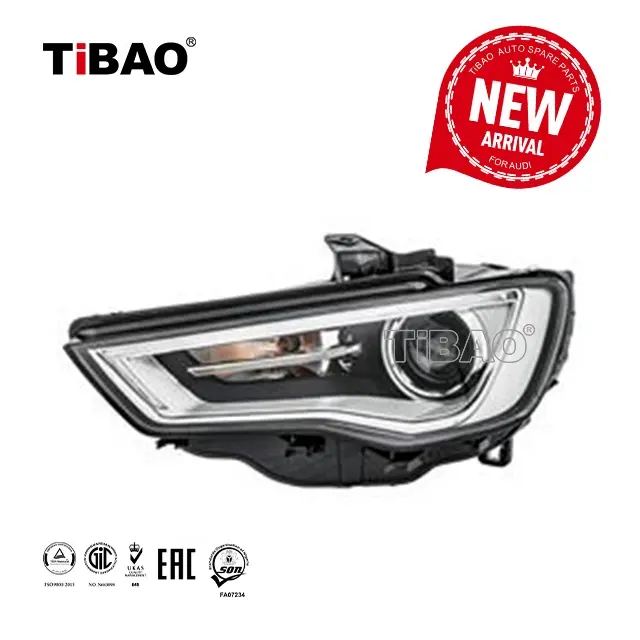 TiBAO auto head light Xenon hid E-mark CE faro per audi A3 2012 8 v0941043