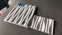 Plafonds et murs en plâtre GRG 3D Wave personnalisés pour casino