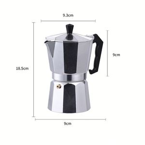 Cafetera Espresso Portátil de Aluminio para Estufa, Tipo Moka Italiana, de 1/2/3/6/9/12 Tazas, Venta Directa de Fábrica - Product Image 3