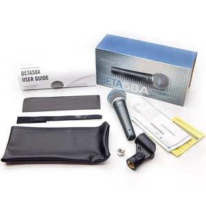 Microphone dynamique cardioïde filaire Beta58a <span class=keywords><strong>BETA58</strong></span> de qualité supérieure 2024 pour les performances sur scène - Product Image 4