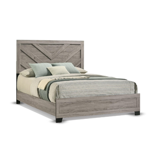 Ensemble de chambre à coucher moderne 6 pièces - Cadre de lit <span class=keywords><strong>avec</strong></span> tête de lit, commode, miroir, <span class=keywords><strong>coffre</strong></span> et 2 tables de chevet - Suite de chambre à coucher King Size - Product Image 3