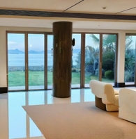 Puertas Exteriores Plegables de Aluminio de Alta Resistencia con Certificación CE, Vidrio Aislante Templado Doble para Jardín, Villa, Hotel, Estilo Moderno