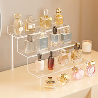 Présentoir de Comptoir en Acrylique Transparent à 6 Niveaux pour Parfums et Cosmétiques – Vente en Gros, Personnalisable, Élégant