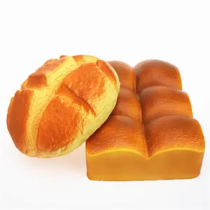 Soododo Hot Sale Simulated Food Stress Relief PU Toys Squishy Pineapple Bag Large Bread Toys