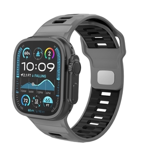 สายนาฬิกาซิลิโคนกันน้ำสำหรับเล่นกีฬา ใช้ได้กับ Apple Watch Series สายรัดข้อมือสมาร์ทวอทช์สำหรับผู้ชายและผู้หญิง - Product Image 5