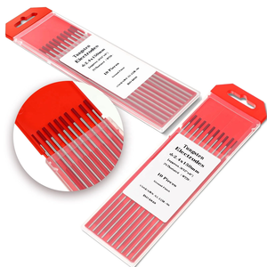WT20 électrode soudée au tungstène 150MM 175MM électrodes de soudage au tungstène à pointe rouge pour fils de soudage assortis - Product Image 1
