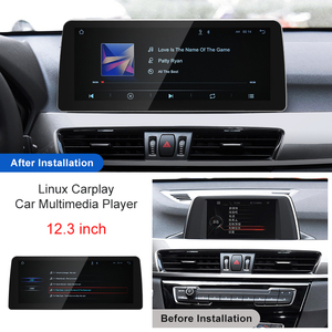 STWEI จอไร้สายขนาด 12.3 นิ้ว รองรับ AUTO CarPlay สำหรับ BMW X1 F48 EVO ปี 2016-2020 ระบบ Linux บลูทูธ DSP หน้าจอสัมผัส ความละเอียด 1920x720 ในตัว - Product Image 3