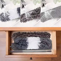 Plumeau télescopique extensible en microfibre à long manche flexible pour le nettoyage des ventilateurs de plafond, des stores et des voitures