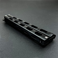 Couteau d'entraînement papillon amélioré, outil d'entraînement en acier métallique pliable, outil balisong pour les tours de retournement