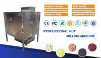 Machine à moudre les arachides, les amandes, les fèves de cacao, les noix, le maïs, le blé, le soja, en acier inoxydable, haute capacité