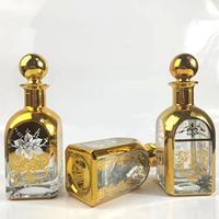 Flacons de décanter élégants 250ml 450ml, flacons de parfum dorés, décanter à huile, gravure UV, flacon de présentation doré
