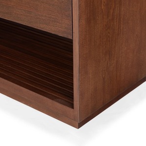 Appendiabiti Moderno in Legno di <span class=keywords><strong>Noce</strong></span> con Ganci in Ferro e Panca, Attaccapanni con Rivestimento in Impiallacciatura Nera, Organizzatore per Ingresso e Soggiorno - Product Image 5