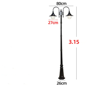 Lampada a Colonna con Motivo a Doppia Rondine, Illuminazione Decorativa Solare <span class=keywords><strong>per</strong></span> Giardino, Parchi e Aree Comunitarie - Product Image 4