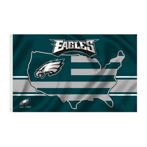 En stock – Drapeau des <span class=keywords><strong>Philadelphia</strong></span> Eagles de la NFL, 3x5 pieds, haute qualité, design personnalisé, vert Kelly, bannière sportive pour fans - Product Image 6