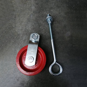 表面电镀锌喷涂塑料皮带轮1 1/<span class=keywords><strong>2</strong></span> ”铁滑轮组提升皮带轮微滑车 - Product Image 4