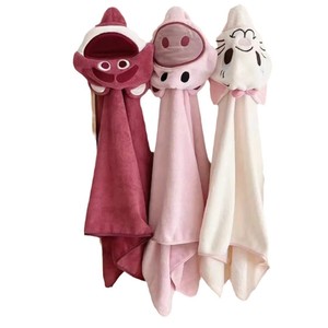 Commercio all'ingrosso di alta qualità Design personalizzato del <span class=keywords><strong>bambino</strong></span> con cappuccio telo mare simpatico modello <span class=keywords><strong>accappatoio</strong></span> per i bambini - Product Image 2
