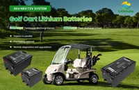 Lithmate batterie de voiturette de golf 36 volts, tension différente, 38.4v, 50ah, 100ah, 105ah, 16s1p, 51.2v, 48v, 105ah, batterie lifepo4 pour voiturette de golf