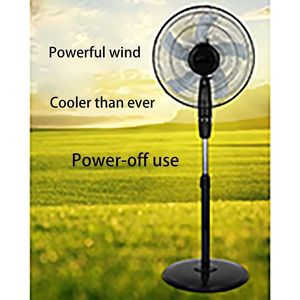 Ventilateur sur pied rechargeable de 18 pouces à oscillation 4 vitesses, fonctionnant sur courant alternatif/continu - Product Image 4