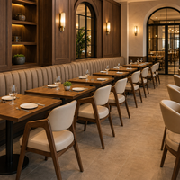 Ensemble de meubles de luxe sur mesure pour café, restaurant et restauration fine, tables et chaises pour projets de restaurants commerciaux