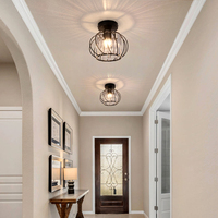 Lustre de plafond en cristal moderne personnalisé en usine avec douille E27 E26 pour couloir, allée, îlot de cuisine et éclairage de hall