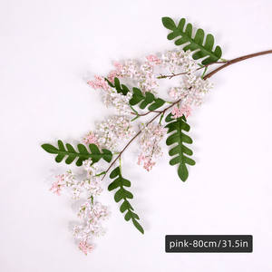 Estambres de árbol de pagoda morados al por mayor, flores artificiales para decoración de bodas, flor de sophora, decoración de ventanas - Product Image 5