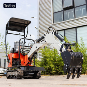 Mini-excavatrice sur chenilles de 0,8 tonne pour le creusement de fosses septiques et de champs d'égouttage pour maisons rurales - Product Image 6