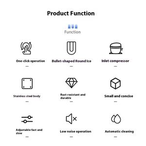 Commercial entièrement automatique pour Bullet Ice Cube Machine Petite <span class=keywords><strong>boule</strong></span> <span class=keywords><strong>de</strong></span> <span class=keywords><strong>glace</strong></span> cylindrique 220V pour Whisky Western <span class=keywords><strong>Restaurant</strong></span> Bar - Product Image 4