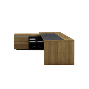Luxury <strong>Solid</strong> <strong>Wood</strong> Modern Executive Office <strong>Desk</strong> with Storage Drawers Cable Management Large Workstation CEO Chairman - Product Image 4