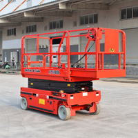4m 6m 8m 10m 12m 14m 15m 16m 18m 20m 22m 24m 30m Mobiler Handscheren-Hubwagen mit Luftbereifung für Skylift