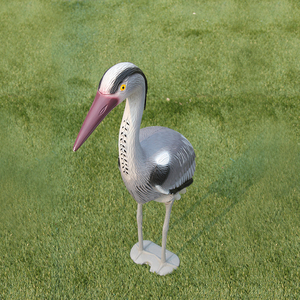 Jardín Gran pájaro asustar caza señuelos jardín ornamento Garza gris para Decoración - Product Image 6