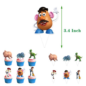 Garçon dessin animé jouet histoire Latex ballon Kit joyeux <span class=keywords><strong>anniversaire</strong></span> bannière fête <span class=keywords><strong>d</strong></span>écoration gâteau Topper enfants garçon héros jouet Globos K0176 - Product Image 4