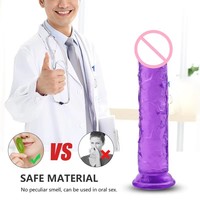 7 Zoll Umweltfreundlicher 100% Wasserdichter Realistischer Silikon-Vibrator Anpassbare Gel-Farbe Saugnapf Weibliches Masturbationsspielzeug Weich