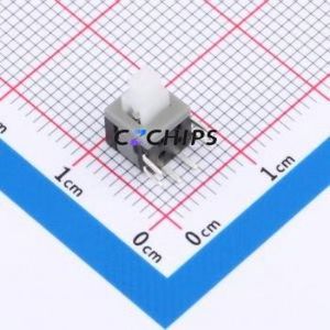 HX PS5.8x5.8-6P CC Push Button Switch Through hole-6P,5.8x5.8mm Switch Self-Locking Square Button Right Angle Insert 100mA - Product Image 1