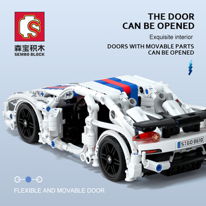 Sembo Tự Làm Giáo Dục Kit 541Pcs Khối 701513 918 Thể Thao Gạch Xe Xây Dựng Kéo Trở Lại Xây Dựng Khối Bộ Đồ Chơi Cho Các lứa tuổi 6 + - Product Image 3