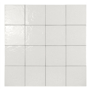 Azulejo Blanco Fiji de 15 x 15 cm, 8.5 mm de Grosor, Acabado Brillante, Bordes Irregulares - Product Image 2