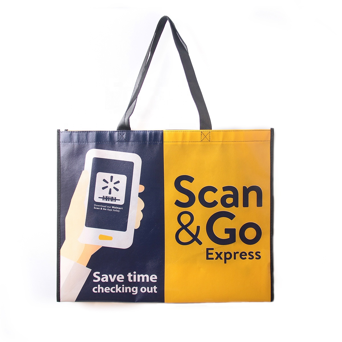 Изготовленные на заказ экологически чистые многоразовые водонепроницаемые вырезанные ПП ламинированные нетканые сумки-тоут для покупок