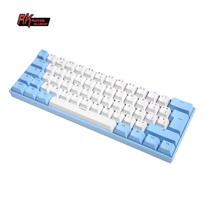סיטונאי זול 60% מקלדת custom ספרדית ABS doubleshot שקוף keycaps RGB משחקים מכאני מקלדת teclado גיימר - Product Image 5