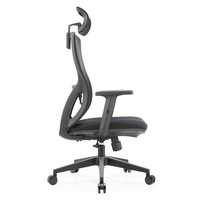 Chaise de bureau exécutive ergonomique de haute qualité Yatianjing YTJ-ZY006, siège en plastique, dossier en tissu, fabrication chinoise, pivotante, en maille noire, moderne