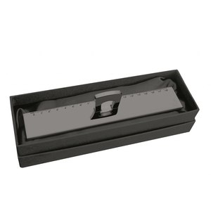 Regla de 18 mm de Acero Pulido/Goma/Metal Rústico/Latón Rústico/Plástico Rústico, Herramienta de Medición Métrica Duradera y Versátil - Product Image 2