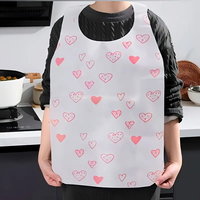 Bavoirs adultes jetables non tissés bavoirs de salle à manger pour adultes tablier garder les vêtements contre les déversements pour les hommes âgés et les femmes âgées mangeant