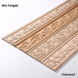 Dongyang rắn gỗ dập nổi khắc đúc phong cách Châu Âu lối vào cửa khung trần trang trí viền dải Đức gỗ sồi - Product Image 2