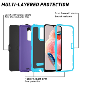 Accesorios Anticaída para Teléfono Móvil, Funda Protectora 4 en 1 <span class=keywords><strong>Defender</strong></span> Otterboxer para Redmi Note 12 4G - Product Image 4
