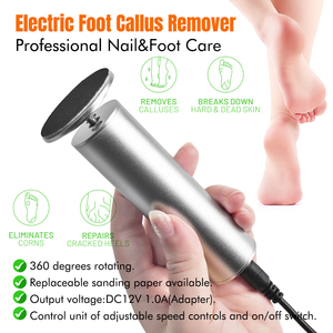 Kit de soin des pieds professionnel Portable électronique fichier de pied outils de pédicure dissolvant de callosités électrique <span class=keywords><strong>pour</strong></span> peau sèche morte en métal - Product Image 4
