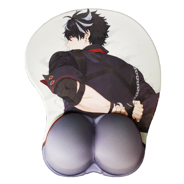 Custom Ergonomic Mouse Pad with Wrist Support,Non-Slip Backing Anime Cute Breast Butt Gel Mouse Pad , Pain Relief for Gaming