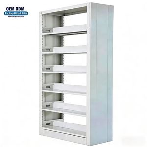 Libreria in Acciaio Resistente, Scaffale Metallico Regolabile <span class=keywords><strong>per</strong></span> Scuola/<span class=keywords><strong>Ufficio</strong></span>, Unità di Stoccaggio in Acciaio Durevole - Product Image 1