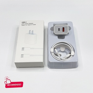 Adaptateur de chargeur mural <span class=keywords><strong>USB</strong></span> Type C pour téléphone portable avec câble de données de charge rapide PD 20W en gros pour <span class=keywords><strong>iPhone</strong></span> 16 15 <span class=keywords><strong>14</strong></span> 13 <span class=keywords><strong>Pro</strong></span> Max - Product Image 1