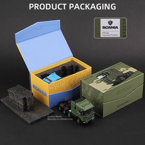 Massdi 1/64 Scania R650 <span class=keywords><strong>remorque</strong></span> à plat alliage modèle de <span class=keywords><strong>voiture</strong></span> moulé sous pression coffre camion véhicule <span class=keywords><strong>voiture</strong></span> Collection jouet - Product Image 4