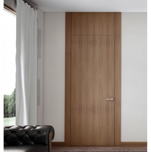 2025 <span class=keywords><strong>puertas</strong></span> interiores de madera maciza para dormitorio con diseño minimalista paneles de puerta decorativos ocultos instalados en el sitio - Product Image 1