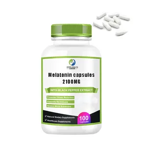Private Label sleep aid capsules with melatonin Supplement 5mg 10mg melatonin capsules